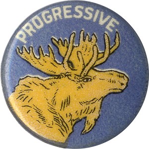 Theodore Roosevelt | Scarce Bull Moose Progressive button