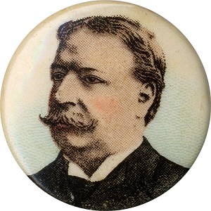 William Howard Taft | Chromo portrait button